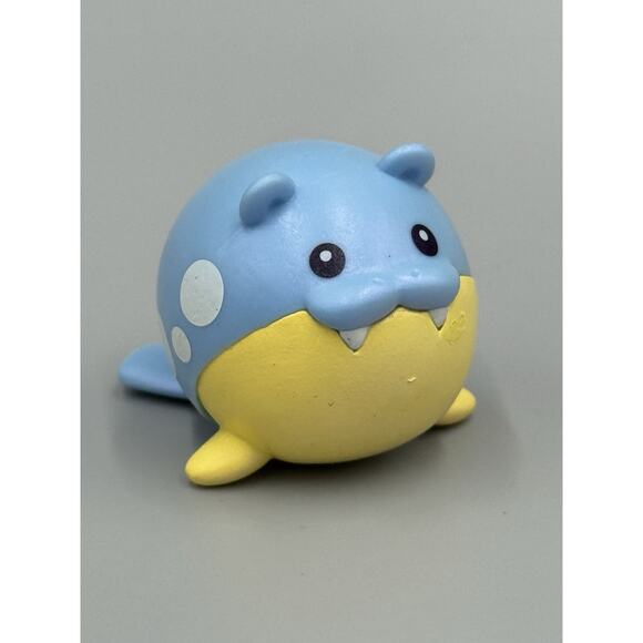 Pokemon Small Action Figures Lot Of 3 Squirtle W/ Snowball, Spheal, Eevee - Picture 8 of 9